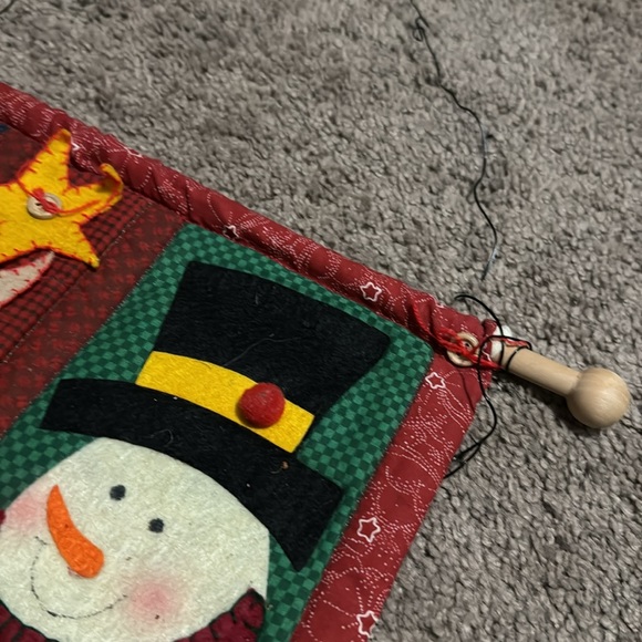 Snowman Hanging Decor-Felt and Cloth-EUC - Picture 5 of 9